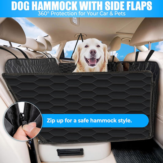 Dog Back Seat Cover Hard Bottom